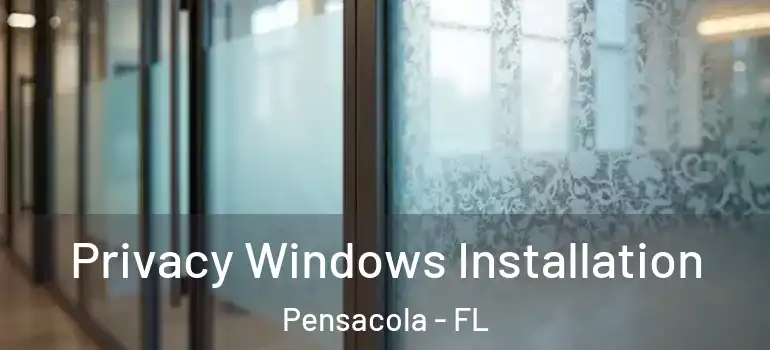  Privacy Windows Installation Pensacola - FL