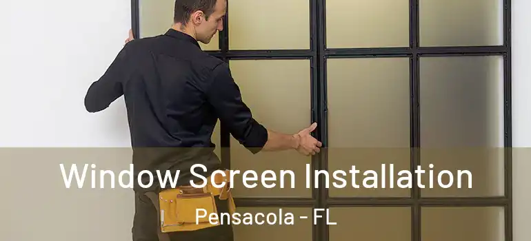  Window Screen Installation Pensacola - FL